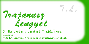 trajanusz lengyel business card